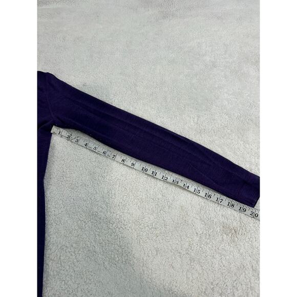 Smartwool Purple 1/4 Zip Pullover Size Small - Picture 5 of 7